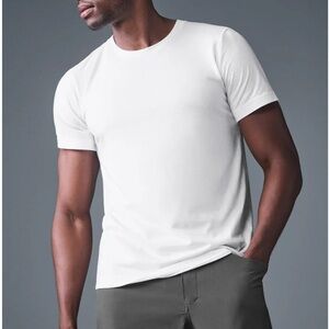 Alo Yoga Triumph Crew Neck Tee - White